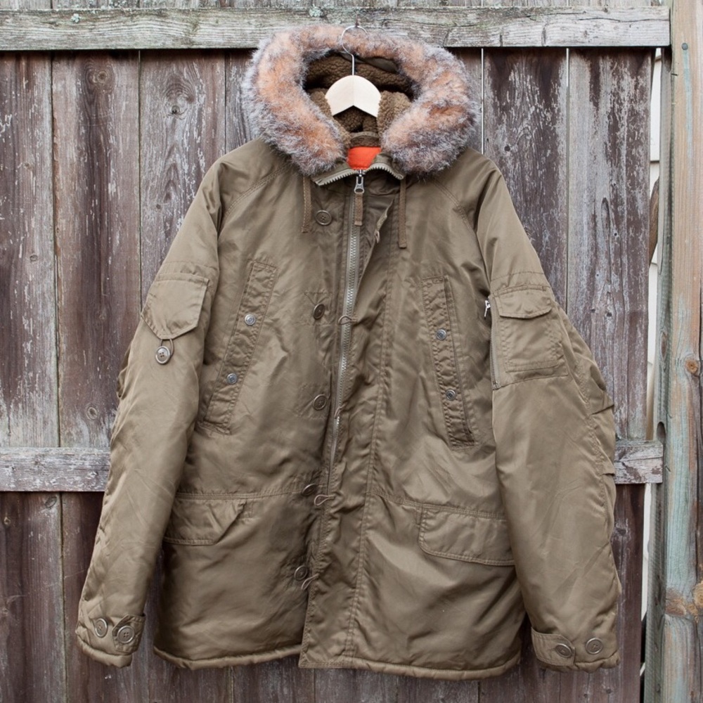 Gap Army Green Parka, Men’s Large